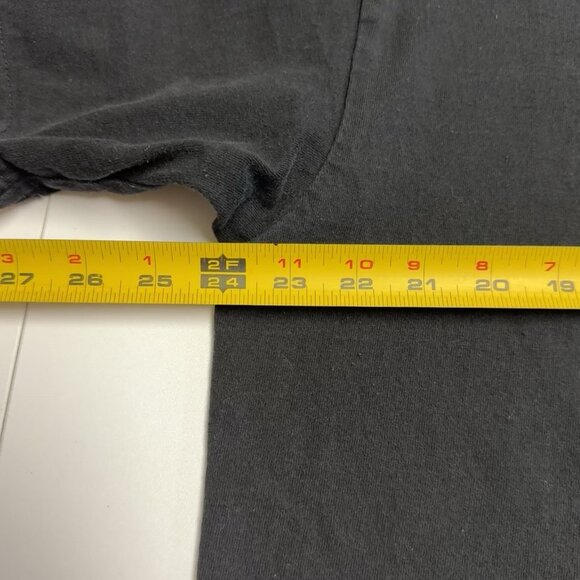 Pro Team Heavyweight T Shirt Mens XXL 24x32.5 Black Short Sleeve - Picture 8 of 9